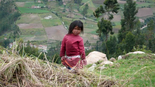 Flicka i Peru